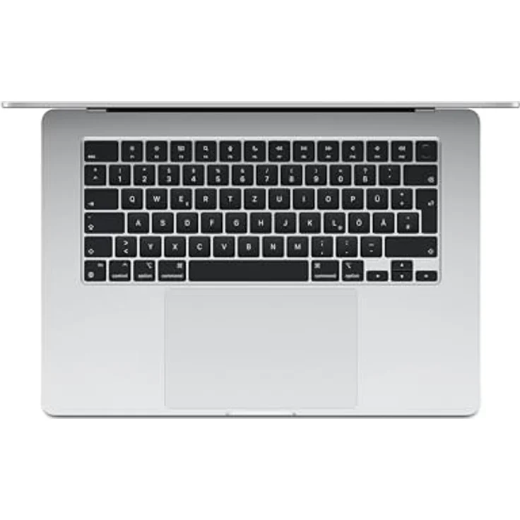 Apple 15" MacBook Air Laptop mit M3 Chip: 15,3" Liquid Retina Display, 16 GB gemeinsamer Arbeitsspeicher, 256 GB SSD Speicher, beleuchtete Tastatur, 1080p FaceTime HD Kamera, Touch ID, Silber – Bild 2