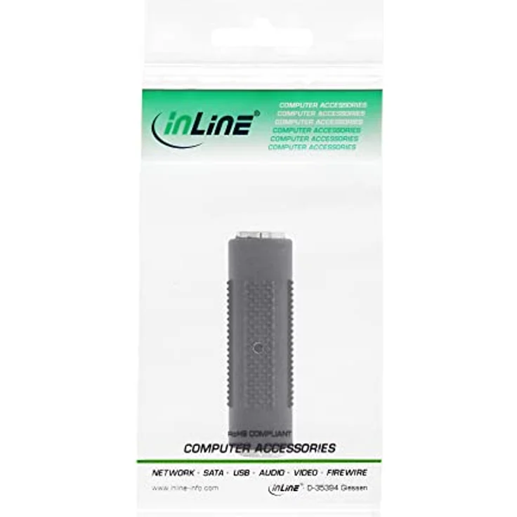 InLine 99306 Audio Adapter, 3,5mm Klinke Buchse - Buchse, Stereo – Bild 3