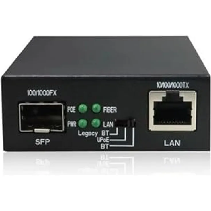 Dexlan 60W High Power Media Converter, Router mit vielseitigen Anschlussmöglichkeiten und einfacher Installation