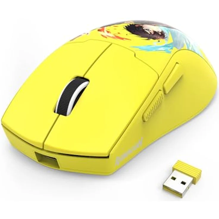 Redragon M918-AKB-PRO K1NG PRO MAX, Kabelgebundene Gaming-Maus mit 26.000 DPI, ergonomischem Design und Anime-inspiriertem Muster, Mehrfarbig – Bild 2