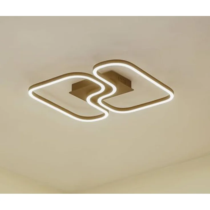 Lucande LED Deckenleuchte Amiya, 1-flammig in Schwarz aus Aluminium, moderne Wohnzimmerleuchte mit LED-Technologie – Bild 2