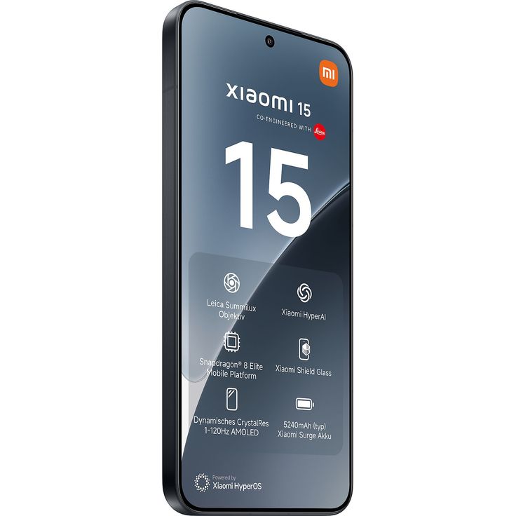 Xiaomi 15 5G Smartphone – 6,36" OLED 120HzSnapdragon 8 Elite, 512GB, Dual SIM, HDR10+, Dolby Vision, Black – Bild 2
