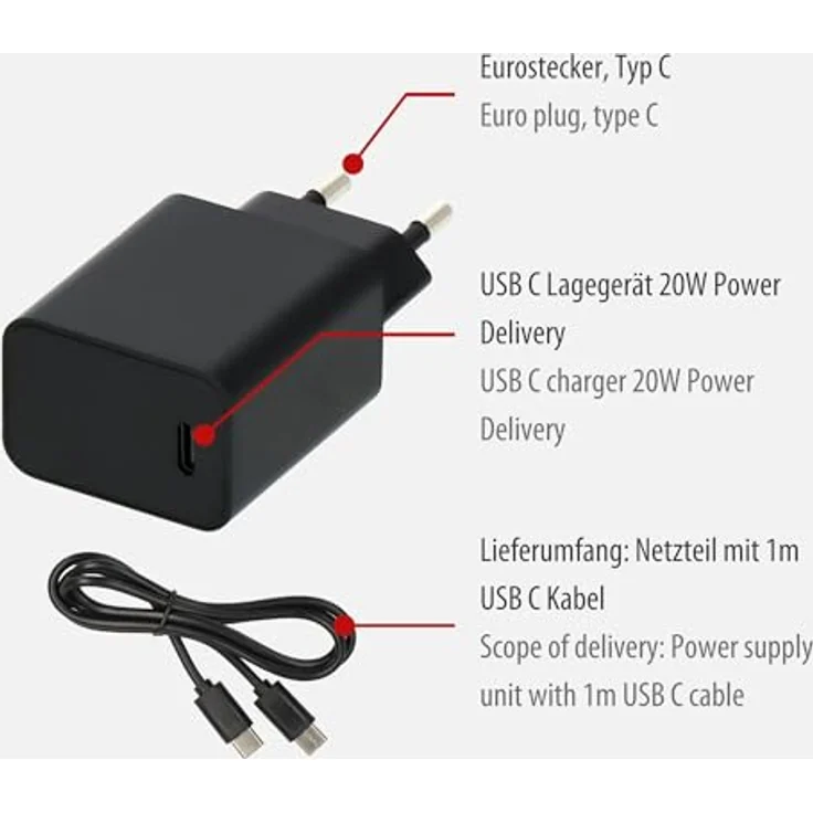 Brennenstuhl USB Ladegerät 20 W, 1x USB-C® mit Power Delivery, kompaktes Design für Innenbereich – Bild 2