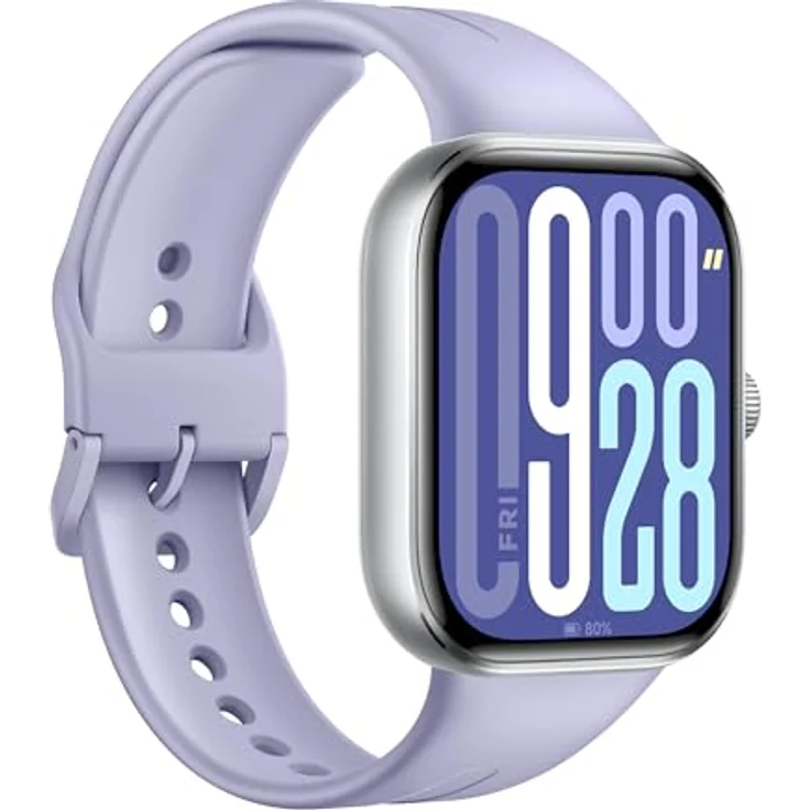 Xiaomi Redmi Watch 5 – 2.07" AMOLED, 60Hz, 24 Tage Akku, 150+ Sportmodi, 5ATM wasserfest, GNSS, Herzfrequenz & SPO₂-Sensor, Bluetooth Calling, Aluminium-Rahmen, drehbare Krone, Lavender Purple, Smartwatch – Bild 2