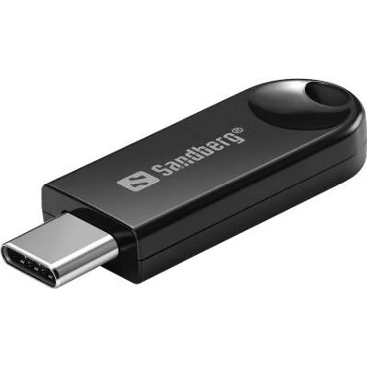 Sandberg Netzwerkadapter USB-C 2.0, Bluetooth 5.3 EDR, schwarz, WLAN-Stick mit 3 Mbit/s Datenübertragungsrate
