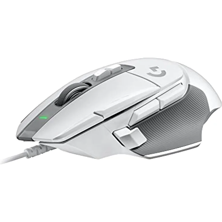 Logitech G502 X Kabelgebundene Gaming-Maus - LIGHTFORCE Hybrid optisch-mechanische Primärschalter, HERO 25K Gaming-Sensor, Kompatibel PC - macOS/Windows - Weiß