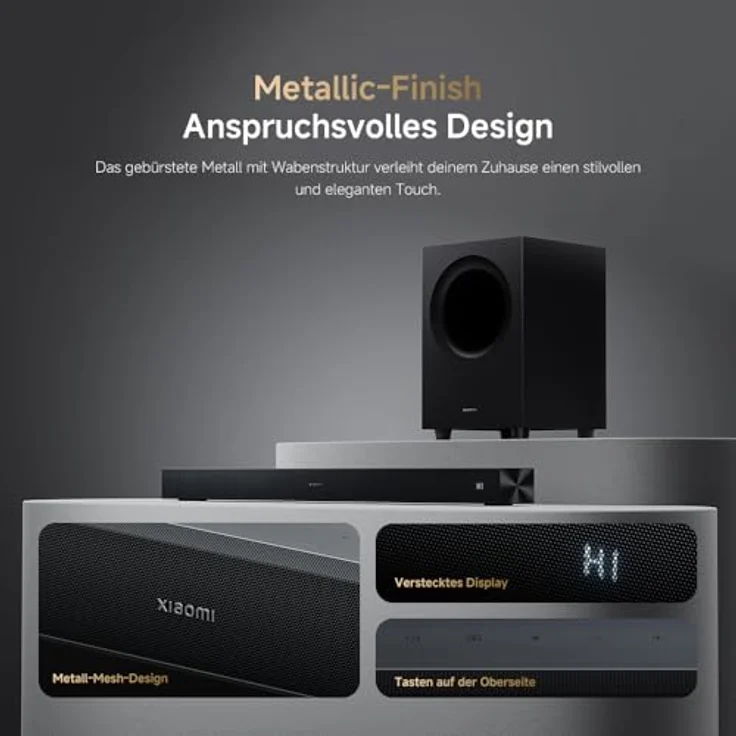 Xiaomi Soundbar Pro NS4-EU, 2.1 Kanal Soundbar mit 300W Leistung, kabellosem Subwoofer und Dolby Audio – Bild 14