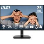 MSI PRO MP251LDE E2, 24,5-Zoll-FHD-Büromonitor mit 1920 x 1080 IPS-Panel, 120 Hz Bildwiederholungsrate und augenschonender Technik, HDMI 1.4b, D-Sub