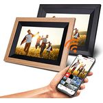 Rollei Smart Frame WiFi 105 in braunen Holz. 10.1 Zoll digitaler Bilderrahmen mit WiFi-Funktion zur Wiedergabe Ihrer Fotos und Videos mit Ton. - Preisvergleich