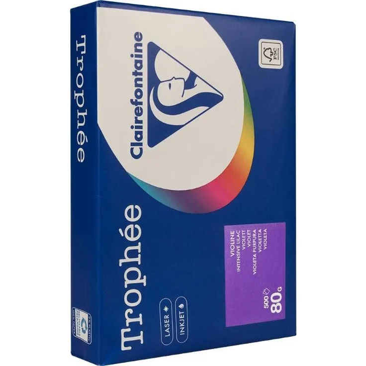 CLAIREFONTAINE Kopierpapier 'Trophee', Farbiges 80 g Druckerpapier, 500 Blatt