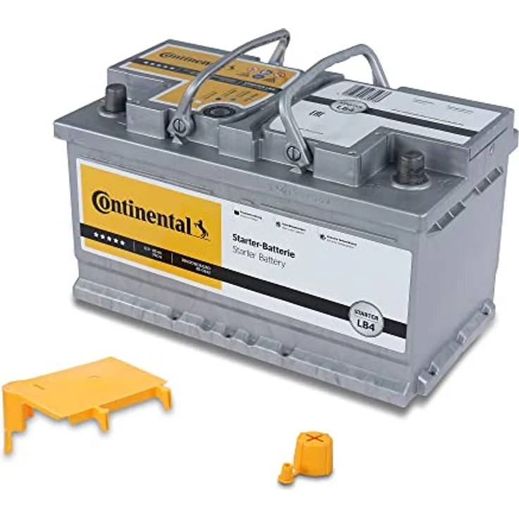 Continental Starterbatterie 12V 85Ah 760A/EN LB4, Blei-Kalzium-Batterie mit kompakten Abmessungen 315x175x175 mm, Gewicht 18,8 kg – Bild 3