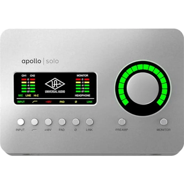 Universal Audio Apollo Solo Heritage Edition, APLS-HE, Audio-Interface mit UAD Solo Core Processing und 5 Premium Plug-ins – Bild 3