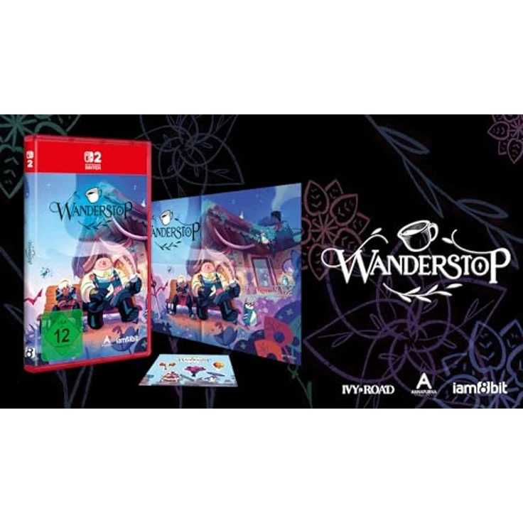 PM STUDIOS Wanderstop - Nintendo Switch 2, erzählerisches Spiel über Tee und Begegnungen, exklusive physische Edition mit doppelseitigem Faltposter und Sticker-Blatt – Bild 2
