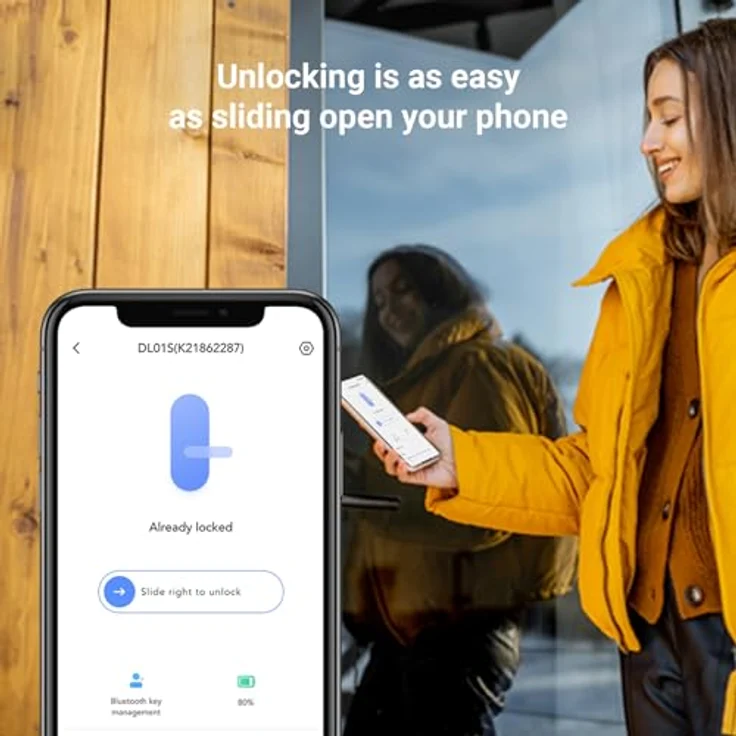 EZVIZ DL01Pro Smart Lock, intelligentes Türschloss mit Multifunktions-Keypad, Fernzugriff, Bluetooth und automatischer Sperrfunktion – Bild 5