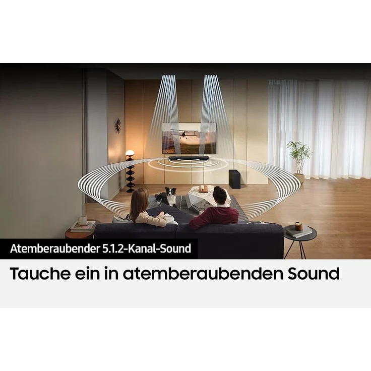 Samsung HW-Q810GC 5.1.2-Kanal Q-Soundbar, kabelloses Dolby Atmos / DTS:X, Q-Symphony, SpaceFit Sound Pro [2023] – Bild 5