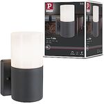 Paulmann 94649 Außenleuchte Wandleuchte Tubs IP44 rund max. 15 W Grau matt Aussenleuchten Metall, Kunststoff Gartenleuchte E27