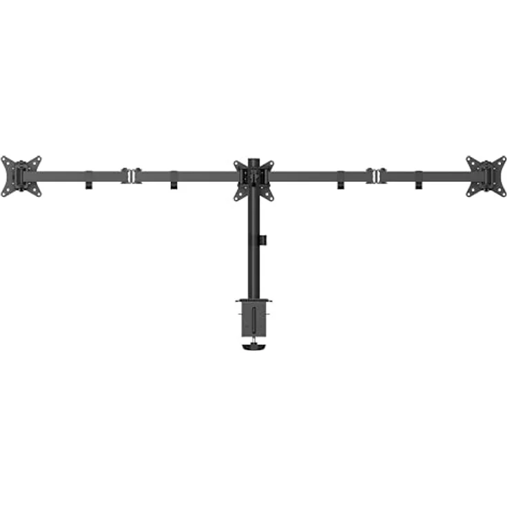 Gembird MA-D3-01, Verstellbarer Befestigungsarm für 3 Bildschirme (17"-27"), Schwarz, bis zu 7 kg, Dreh-, Neige- und Schwenkfunktion – Bild 6