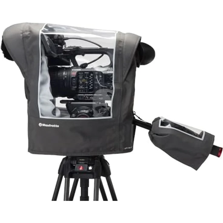 Manfrotto Pro Light Cineshield M/L Videokamera Regenschutz, Transparentes Fenster, inkl. Hülle für Fernbedienung – Bild 3
