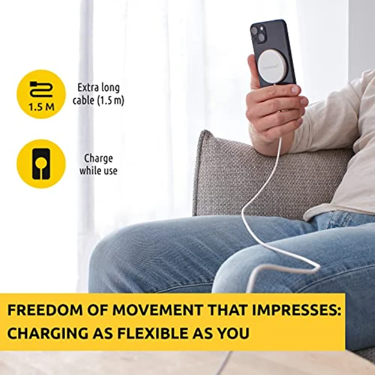 Intenso Magnetic Wireless Charger MW1 weiß, inkl. 30W PD Adapter – Bild 5