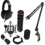 RØDE XDM-100 Bundle USB-Mikrofon Set (Broadcast), Mikrofon mit integriertem DSP-Chip und PSA-1 Gelenkarm-Stativ