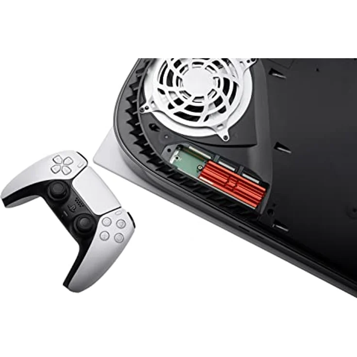 ENERMAX M.2 2280 SSD Aluminium Kühlkörper für PS5/PC; doppelseitig inkl. Wärmeleitpads; ESC001-B, rot – Bild 4