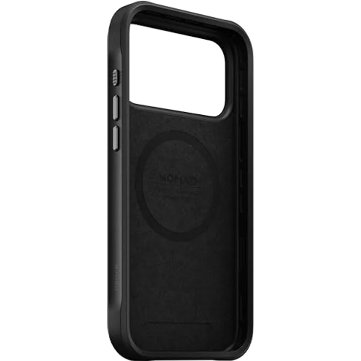 NOMAD Rugged Leather Case für iPhone 17 Pro Max, MagSafe-kompatible Schutzhülle aus Polycarbonat mit TPU-Bumper und matte PET-Rückseite, Black Horween – Bild 5