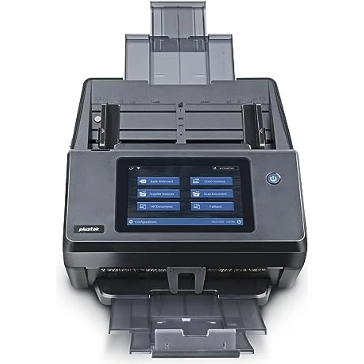 Plustek eScan A450 Pro, Dokumentenscanner mit 600 x 600 dpi, 60 Seiten/Min, ADF Duplex bis 100 Seiten, 7-Zoll-Multi-Touch-Panel, USB und RJ45 – Bild 2