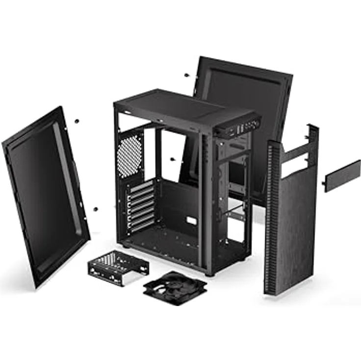 ENDORFY Armis 100 Solid, ATX PC-Gehäuse mit Stratus 120 PWM-Lüfter, Speicherkartenleser, EY2A015, schwarz – Bild 11