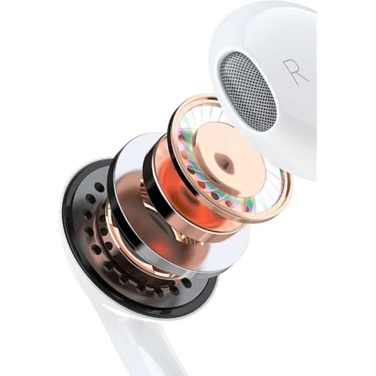 Dudao X14PROT In-Ear-Kopfhörer mit USB-Typ-C-Anschluss weiß - Elegantes Design, sauberer und tiefer Klang – Bild 6