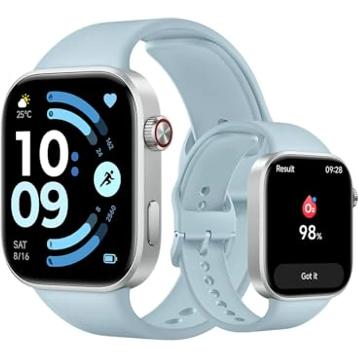 XIAOMI REDMI Watch 6, 43mm Smartwatch mit GPS, 5ATM wasserdicht, SpO2 und Pulsometer, azul – Bild 1
