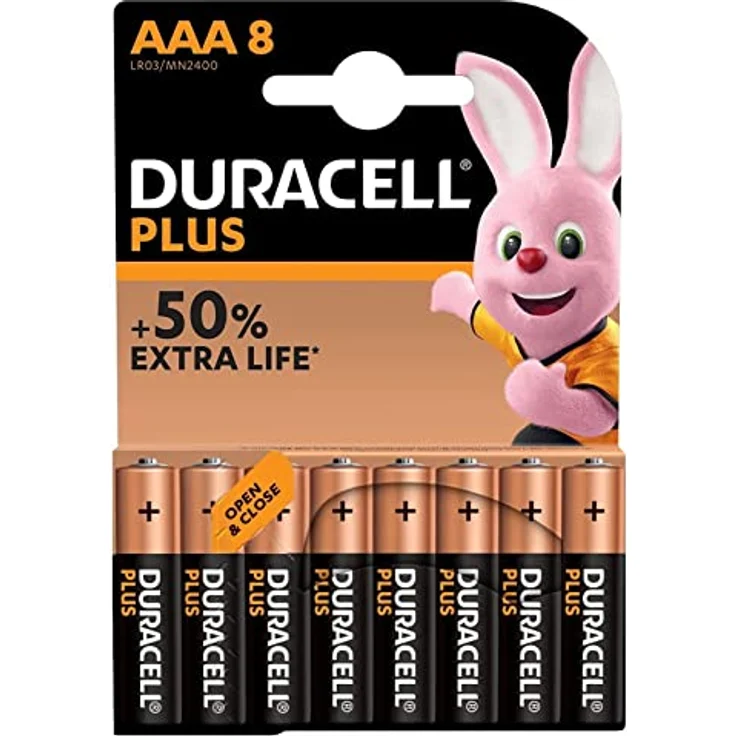 Duracell Plus Typ AAA Alkaline Batterien, 8er Pack – Bild 2