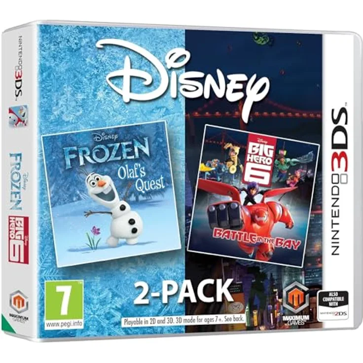 Maximum Games Disney Frozen Big Hero 6 Doppelpack, Nintendo DS-Spiel-Set mit aufregenden Abenteuern