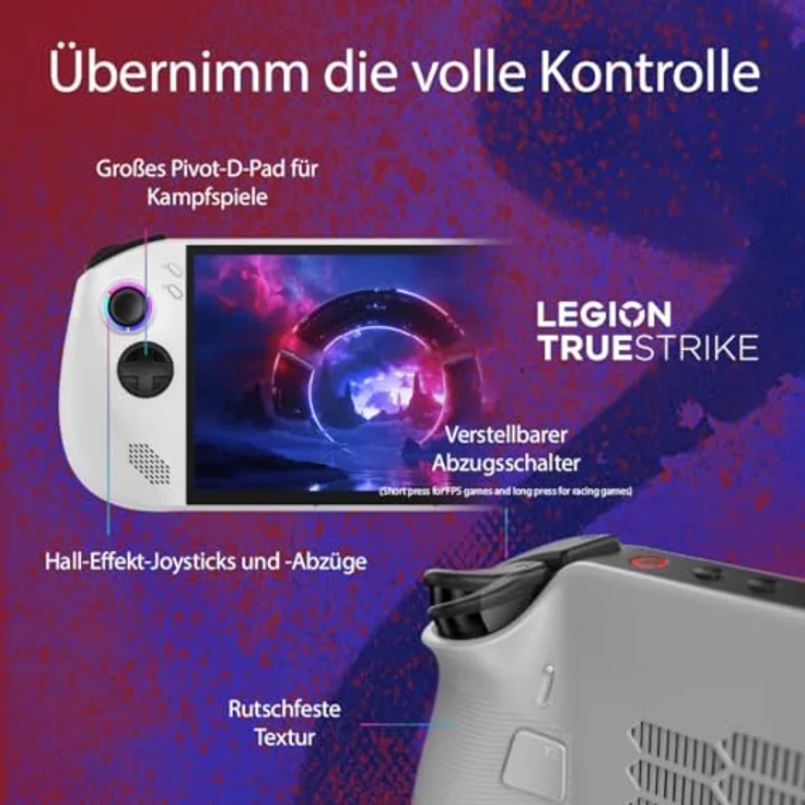 Lenovo Legion Go S Gaming Konsole | 8" WUXGA Display | AMD Ryzen Z2 Go | 32GB RAM | 1TB SSD | AMD Radeon Grafik | Win11 | Weiß | inkl. 3 Monate Xbox Game Pass Ultimate – Bild 5