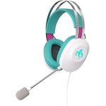ASUS TUF Gaming H1 Gen II Hatsune Miku Edition, kabelgebundenes Gaming-Headset mit 40mm Essence Treiber, Virtual 7.1 Surround Sound, TeamSpeak-zertifiziertem Mikrofon, leicht 297g, für PC und PS5