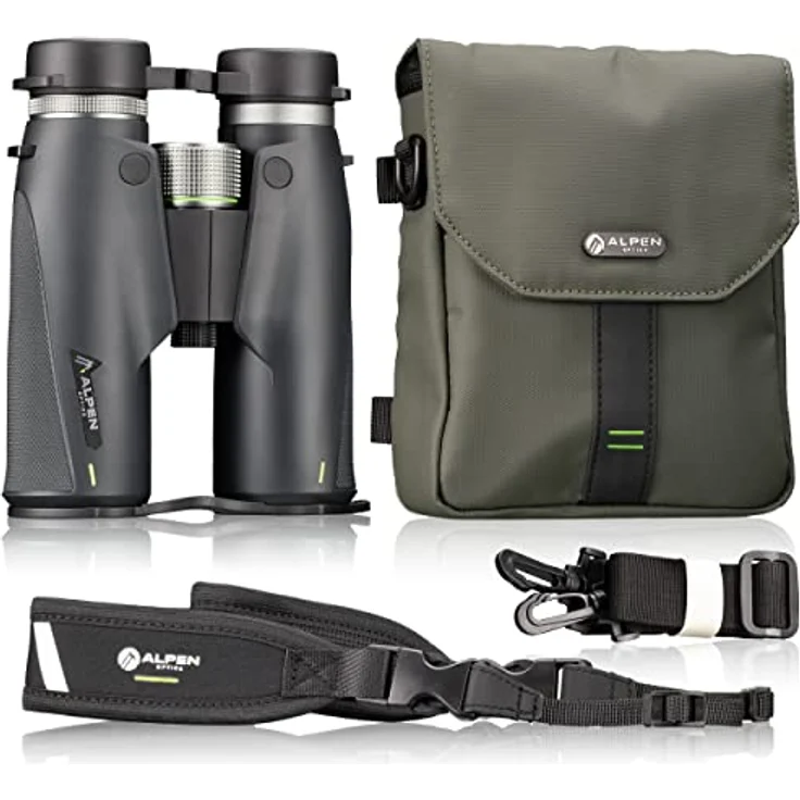 Alpen Optics Alpen Teton 8x42 mm, hochwertiges Fernglas mit ED-Glas-Technologie und robustem, grünem Gehäuse – Bild 3
