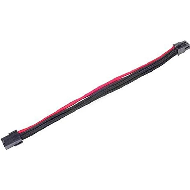SilverStone SST-PP07-IDE6BR - Netzteil-Verlängerungskable 25cm 6pin auf PCI-E 6pin, schwarz-rot - Preisvergleich – Bild 6