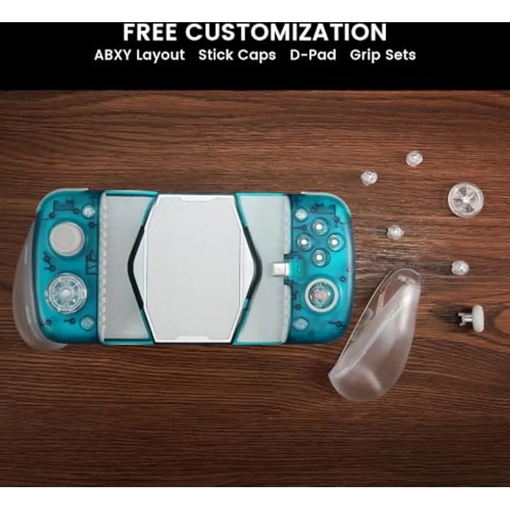 Gamesir X3 Pro, Gaming Controller für Android und iOS, mit Hall-Effekt-Analogsticks, ergonomischem Design und integrierter Kühlung, Blau – Bild 6