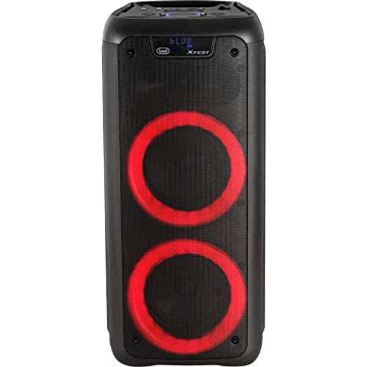 Trevi XF 600 KB, Party-Lautsprecher 80W Wireless Schwarz mit USB, MicroSD und zwei Mikrofoneingängen – Bild 2