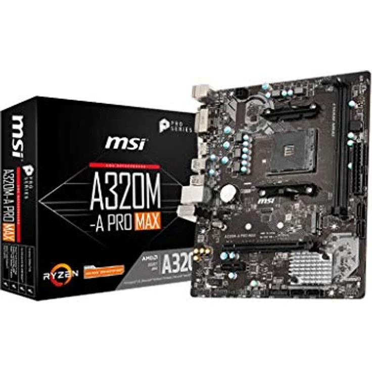 MSI A320M-A PRO MAX - mini ATX, AMD A320, Sockel AM4, Dual-channel DDR4-SDRAM (A320M-A PRO MAX) – Bild 2