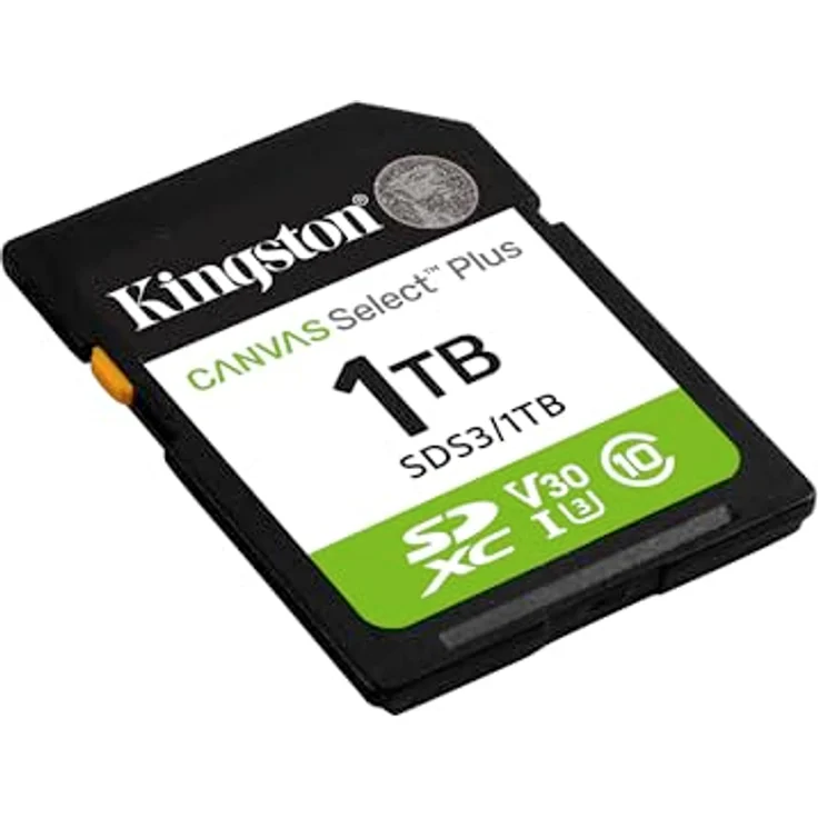 Kingston Canvas Select Plus, SD Speicherkarte 1TB SDXC Gen3, 150MB/s, C10 UHS-I U3 V30, ideal für Full-HD-Videoaufnahmen – Bild 2