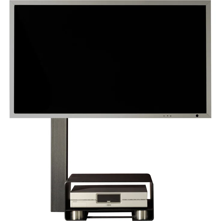 Wissmann Designer TV-Halter move art 125-S, standfuß für TV 40“-65“ mit unsichtbaren Rollen und Kabelführung, schwarz