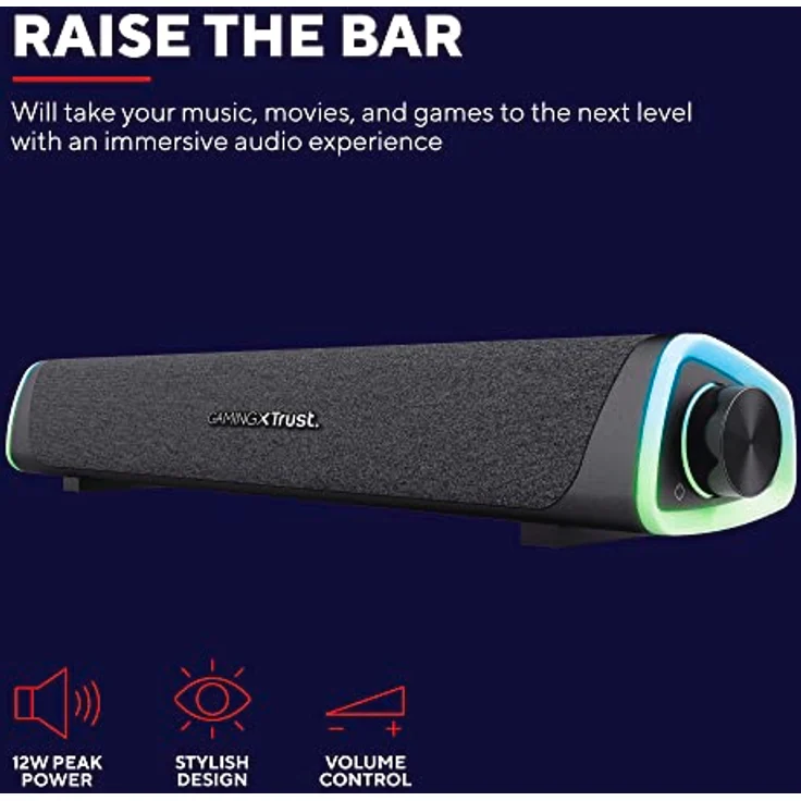TRUST GXT620 AXON RGB LED SOUNDBAR – Bild 2
