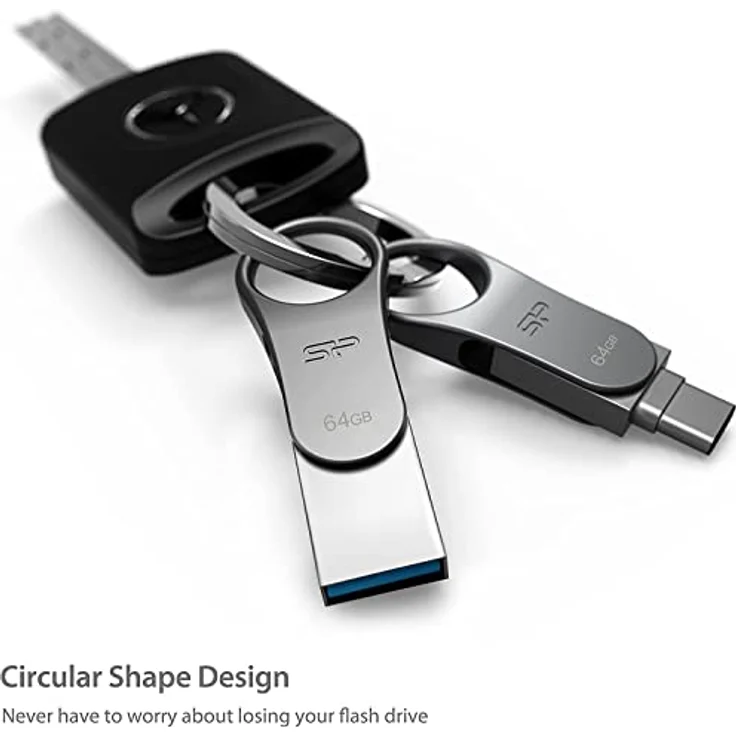 Silicon Power Mobile C80 USB-Stick 128 GB USB Type-A - USB Type-C 3.2 Gen 1 (3.1 Gen 1) Titan – Bild 5