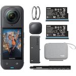 INSTA360 X5 Essentials Bundle, 360° Actioncam mit 8K Video, stoßfest und wasserdicht bis 15m, inkl. Zubehör