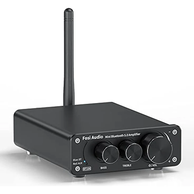 Fosi Audio BT10A Bluetooth 5.0 Stereo Audio Verstärker Empfänger 2 Kanal Klasse D Mini Hi-Fi Integrierter Verstärkter Geeignet für Lautsprecher zu Hause 50W x2 TPA3116 – Bild 1