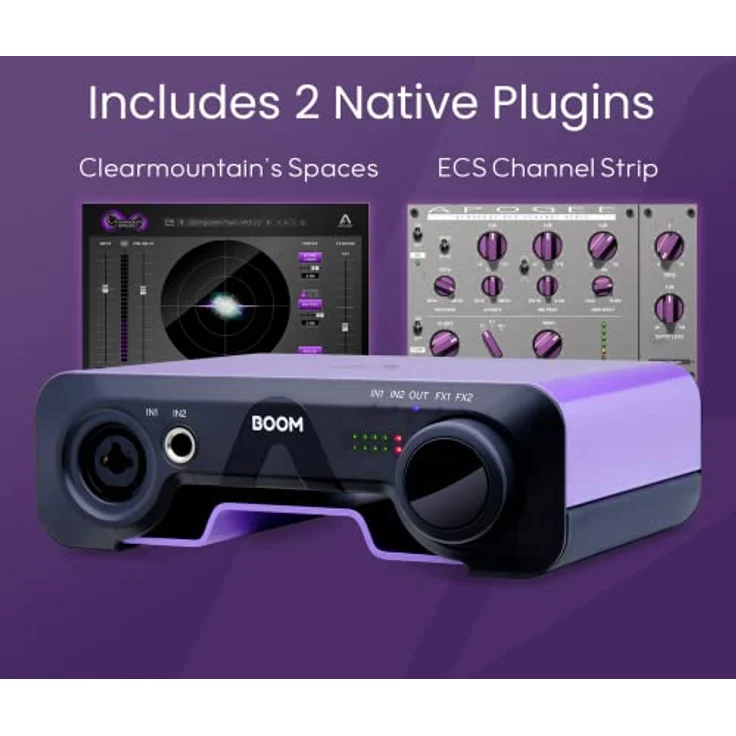 Apogee BOOM USB-C Audiointerface (für Studio- und Heimproduktionen, Null-Ohm Kopfhörerverstärker, Onboard Hardware-DSP, USB-C Buspowered) – Bild 2