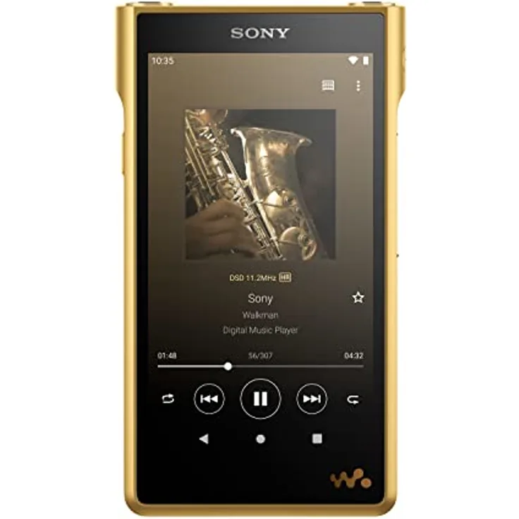 Sony NWWM1ZM2 digitaler Signature Series Walkman Musikplayer (High-Resolution Audio, Android 11, Touchscreen, Bluetooth, Wi-Fi), Gold