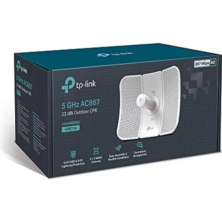 TP-LINK CPE710 WLAN Access Point 867 Mbit-s Power over Ethernet (PoE) Weiß – Bild 6