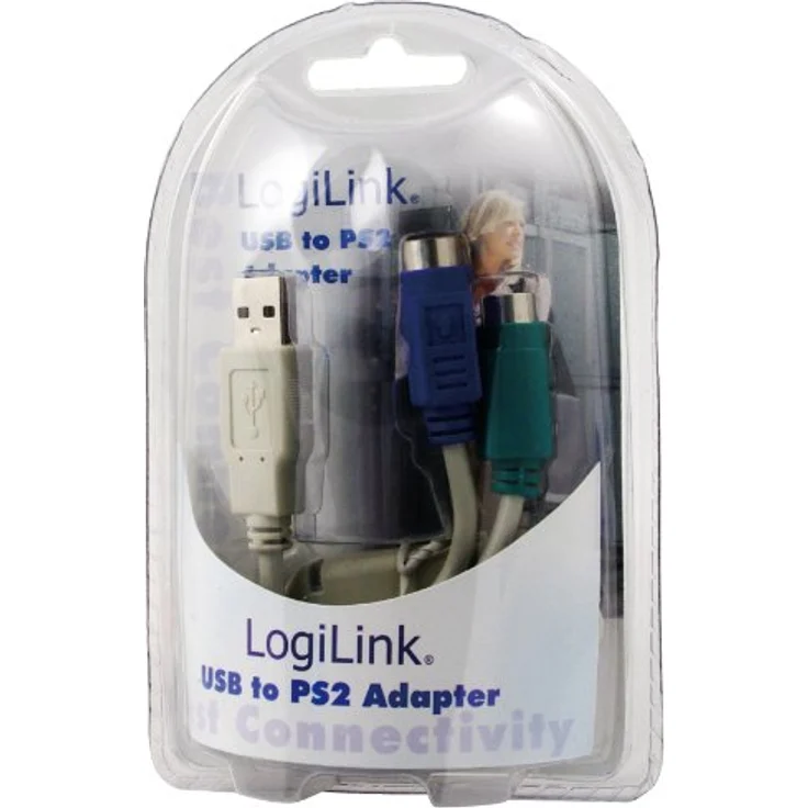 Logilink - Tastatur- / Maus-Adapter - USB Typ A, 4-polig (M) - PS/2, 6-polig (W) (AU0004A) – Bild 3