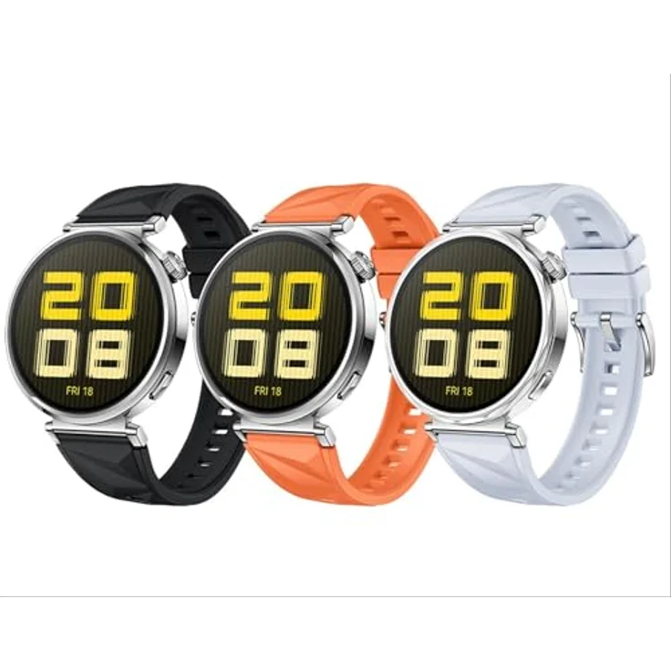 GIOPUEY Armband für Huawei Watch GT 6/GT 5 41mm/5 Pro 42mm, Weiches silikon Armband [Verschleißfest] [Atmungsaktiv] - Light Blue – Bild 3